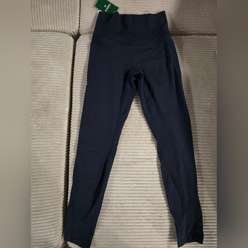 HALARA UltraSculpt SoCinched High Waisted Tummy Control Full Length NavyLeggings